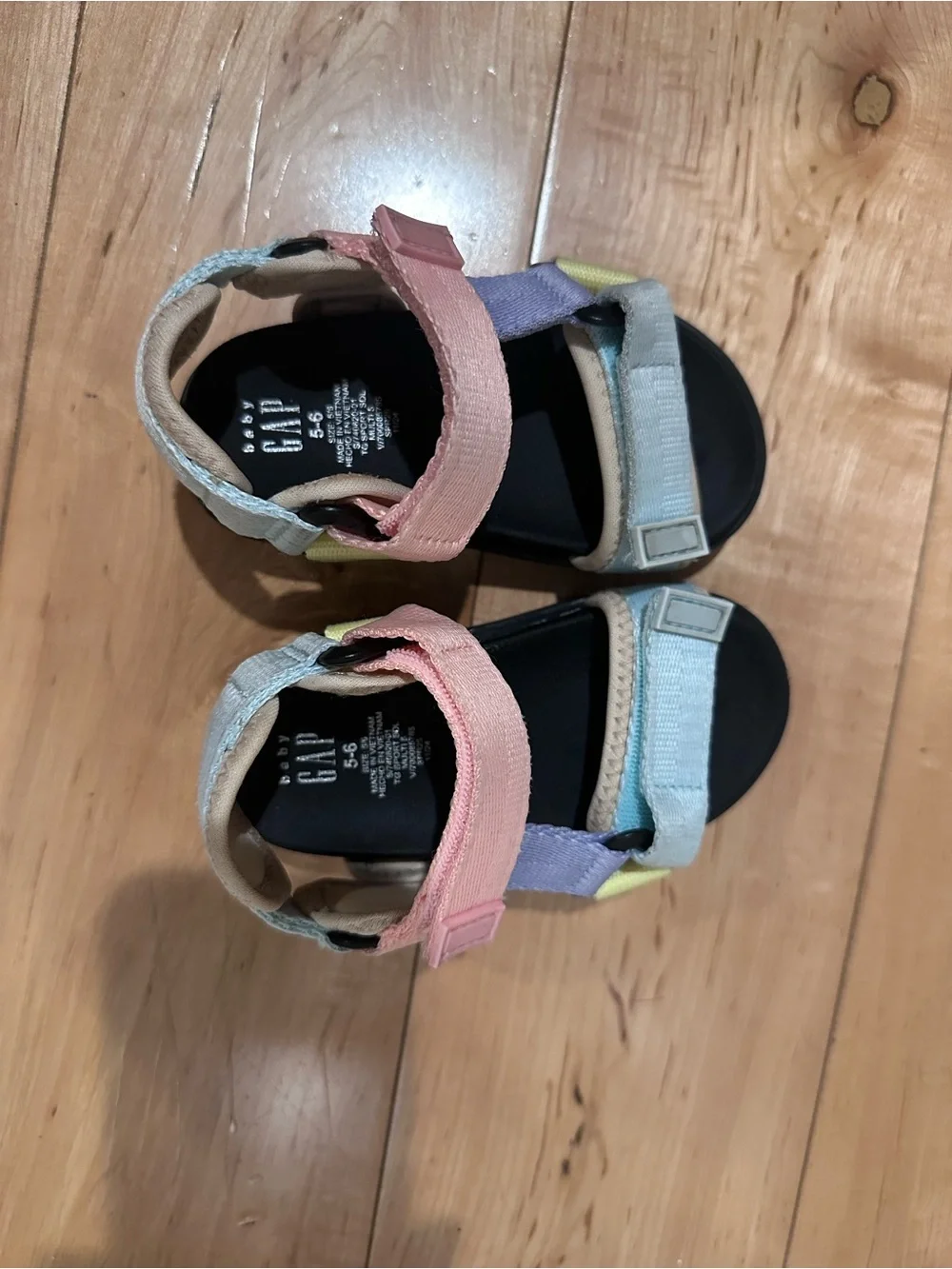 GAP Kids Pastel Strap Sandals in Pink, Blue, Yellow, Lavender